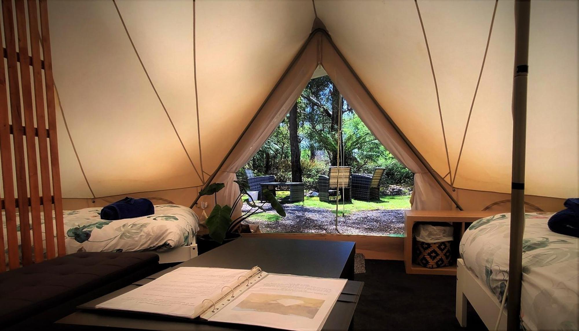 Glamping At Zeehan Bush Camp Extérieur photo